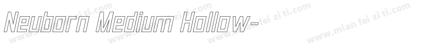 Neuborn Medium Hollow字体转换